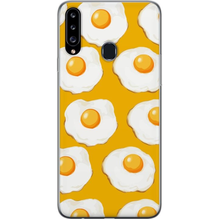 Mobilskal till Samsung Galaxy A20s med Stekt ägg motiv i gruppen SMARTPHONE & SURFPLATTOR / Mobilskydd / Samsung hos TP E-commerce Nordic AB (A58879)
