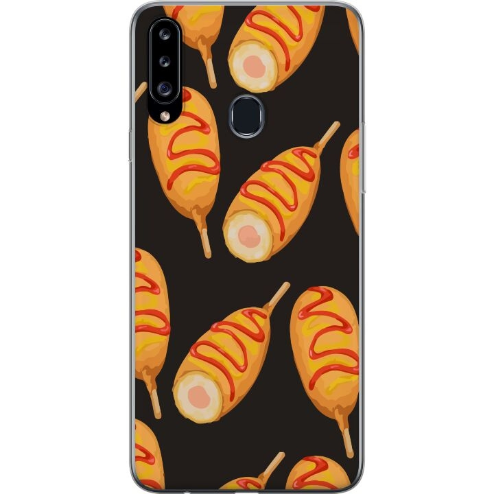 Mobilskal till Samsung Galaxy A20s med Kycklingklubba motiv i gruppen SMARTPHONE & SURFPLATTOR / Mobilskydd / Samsung hos TP E-commerce Nordic AB (A58886)