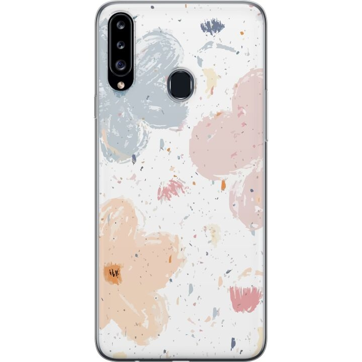 Mobilskal till Samsung Galaxy A20s med Blommor motiv i gruppen SMARTPHONE & SURFPLATTOR / Mobilskydd / Samsung hos TP E-commerce Nordic AB (A58889)