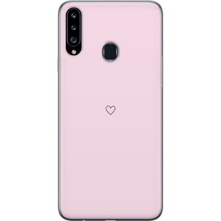 Mobilskal till Samsung Galaxy A20s med Hjärta motiv i gruppen SMARTPHONE & SURFPLATTOR / Mobilskydd / Samsung hos TP E-commerce Nordic AB (A58896)