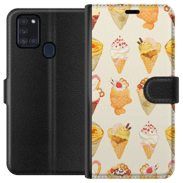 Plånboksfodral till Samsung Galaxy A21s med Glassigt motiv i gruppen SMARTPHONE & SURFPLATTOR / Mobilskydd / Samsung hos TP E-commerce Nordic AB (A58915)