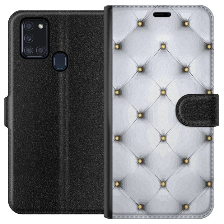 Plånboksfodral till Samsung Galaxy A21s med Lyxigt motiv i gruppen SMARTPHONE & SURFPLATTOR / Mobilskydd / Samsung hos TP E-commerce Nordic AB (A58918)