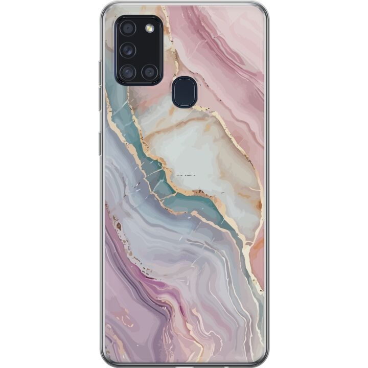 Mobilskal till Samsung Galaxy A21s med Marmor motiv i gruppen SMARTPHONE & SURFPLATTOR / Mobilskydd / Samsung hos TP E-commerce Nordic AB (A58953)