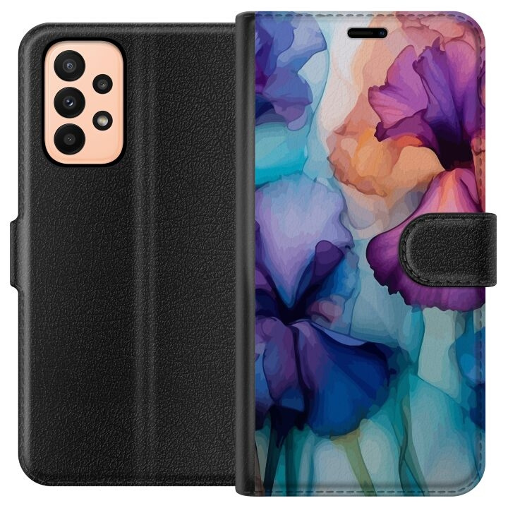 Plånboksfodral till Samsung Galaxy A23 med Magiska blommor motiv i gruppen SMARTPHONE & SURFPLATTOR / Mobilskydd / Samsung hos TP E-commerce Nordic AB (A59015)
