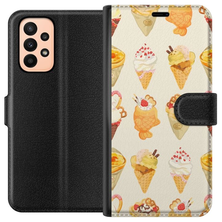 Plånboksfodral till Samsung Galaxy A23 med Glassigt motiv i gruppen SMARTPHONE & SURFPLATTOR / Mobilskydd / Samsung hos TP E-commerce Nordic AB (A59023)