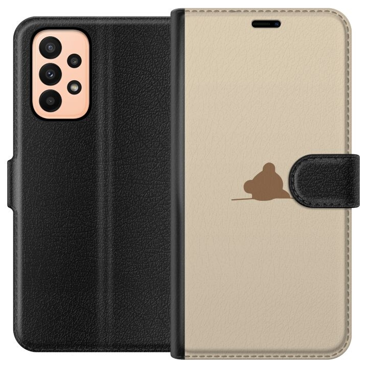 Plånboksfodral till Samsung Galaxy A23 med Nalle motiv i gruppen SMARTPHONE & SURFPLATTOR / Mobilskydd / Samsung hos TP E-commerce Nordic AB (A59032)