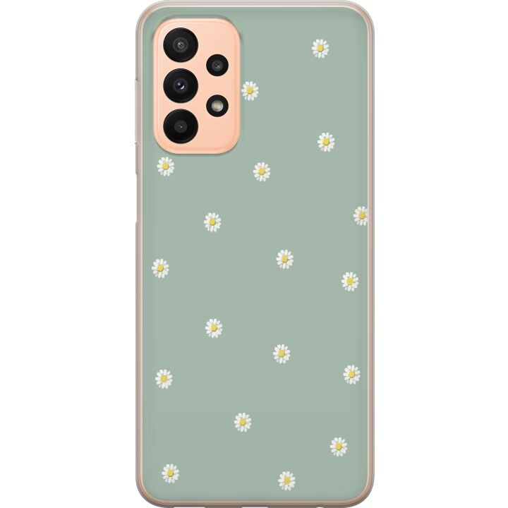 Mobilskal till Samsung Galaxy A23 med Prästkragar motiv i gruppen SMARTPHONE & SURFPLATTOR / Mobilskydd / Samsung hos TP E-commerce Nordic AB (A59043)