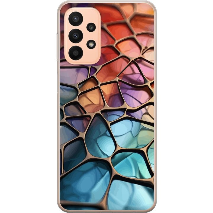 Mobilskal till Samsung Galaxy A23 med Metalliskt mönster motiv i gruppen SMARTPHONE & SURFPLATTOR / Mobilskydd / Samsung hos TP E-commerce Nordic AB (A59049)