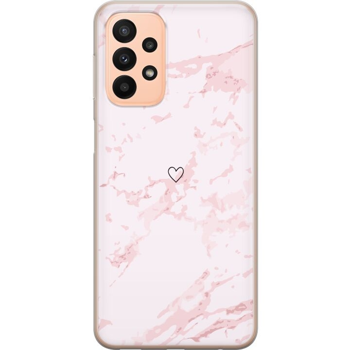 Mobilskal till Samsung Galaxy A23 med Rosa Hjärta motiv i gruppen SMARTPHONE & SURFPLATTOR / Mobilskydd / Samsung hos TP E-commerce Nordic AB (A59062)