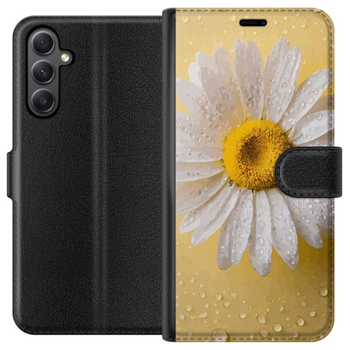 Plånboksfodral till Samsung Galaxy A24 4G med Porslinsblomma motiv i gruppen SMARTPHONE & SURFPLATTOR / Mobilskydd / Samsung hos TP E-commerce Nordic AB (A59093)