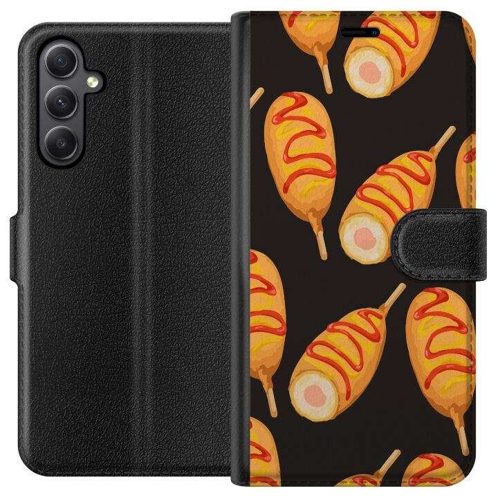 Plånboksfodral till Samsung Galaxy A24 4G med Kycklingklubba motiv i gruppen SMARTPHONE & SURFPLATTOR / Mobilskydd / Samsung hos TP E-commerce Nordic AB (A59102)