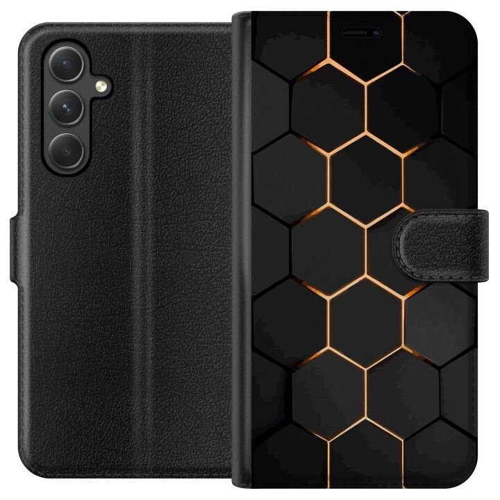 Plånboksfodral till Samsung Galaxy A25 med Lyxigt Mönster motiv i gruppen SMARTPHONE & SURFPLATTOR / Mobilskydd / Samsung hos TP E-commerce Nordic AB (A59172)
