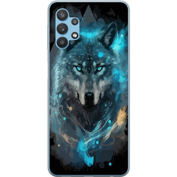 Mobilskal till Samsung Galaxy A32 5G med Varg motiv i gruppen SMARTPHONE & SURFPLATTOR / Mobilskydd / Samsung hos TP E-commerce Nordic AB (A59233)