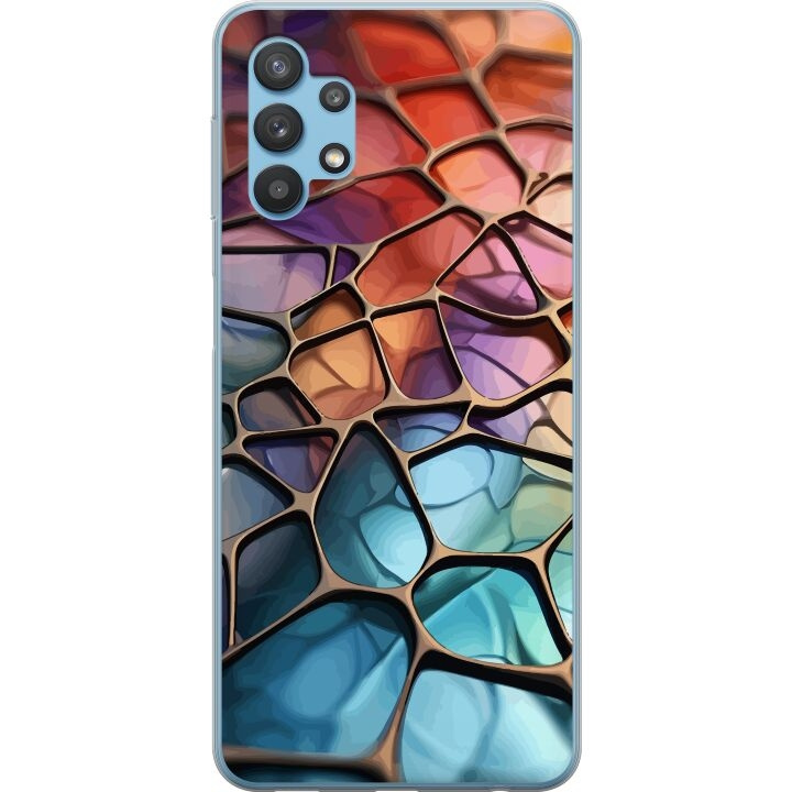 Mobilskal till Samsung Galaxy A32 5G med Metalliskt mönster motiv i gruppen SMARTPHONE & SURFPLATTOR / Mobilskydd / Samsung hos TP E-commerce Nordic AB (A59238)