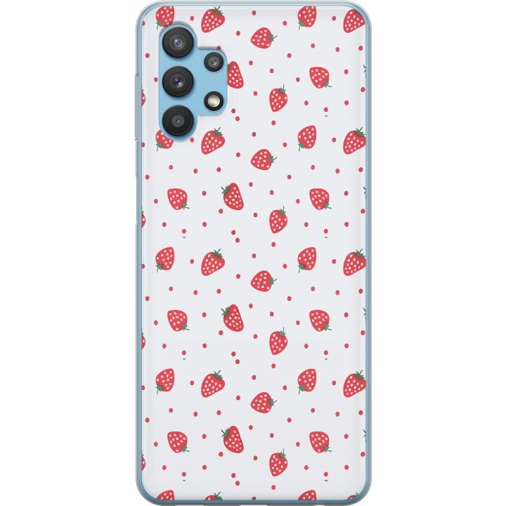 Mobilskal till Samsung Galaxy A32 5G med Jordgubbar motiv i gruppen SMARTPHONE & SURFPLATTOR / Mobilskydd / Samsung hos TP E-commerce Nordic AB (A59245)