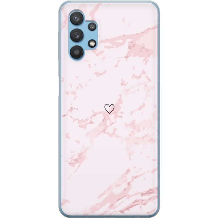 Mobilskal till Samsung Galaxy A32 5G med Rosa Hjärta motiv i gruppen SMARTPHONE & SURFPLATTOR / Mobilskydd / Samsung hos TP E-commerce Nordic AB (A59251)