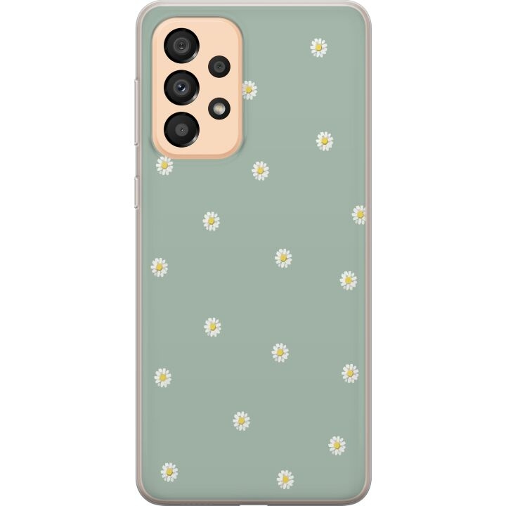 Mobilskal till Samsung Galaxy A33 5G med Prästkragar motiv i gruppen SMARTPHONE & SURFPLATTOR / Mobilskydd / Samsung hos TP E-commerce Nordic AB (A59286)