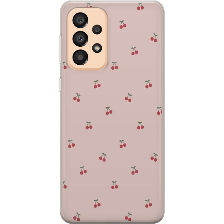 Mobilskal till Samsung Galaxy A33 5G med Körsbär motiv i gruppen SMARTPHONE & SURFPLATTOR / Mobilskydd / Samsung hos TP E-commerce Nordic AB (A59289)