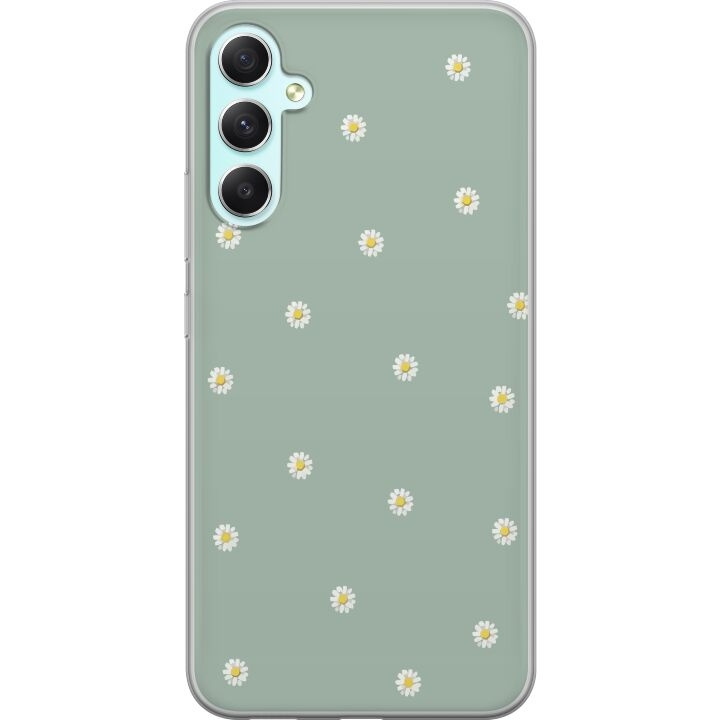Mobilskal till Samsung Galaxy A34 med Prästkragar motiv i gruppen SMARTPHONE & SURFPLATTOR / Mobilskydd / Samsung hos TP E-commerce Nordic AB (A59340)