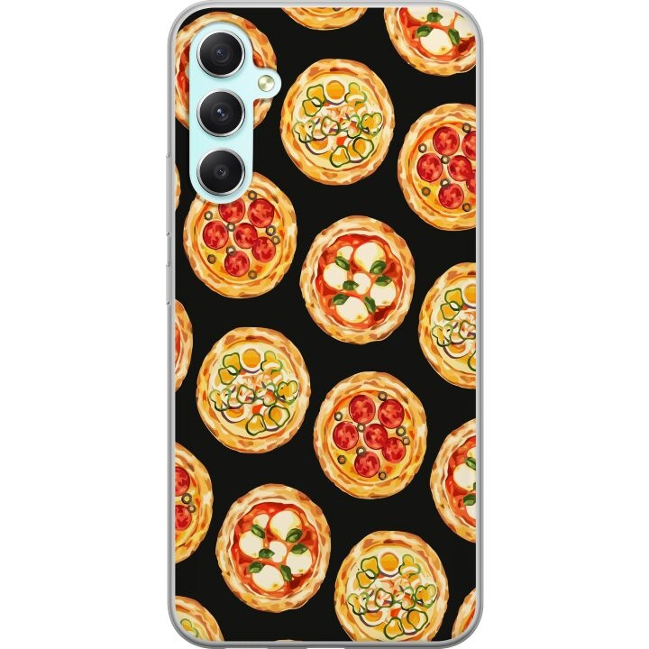 Mobilskal till Samsung Galaxy A34 med Pizza motiv i gruppen SMARTPHONE & SURFPLATTOR / Mobilskydd / Samsung hos TP E-commerce Nordic AB (A59349)