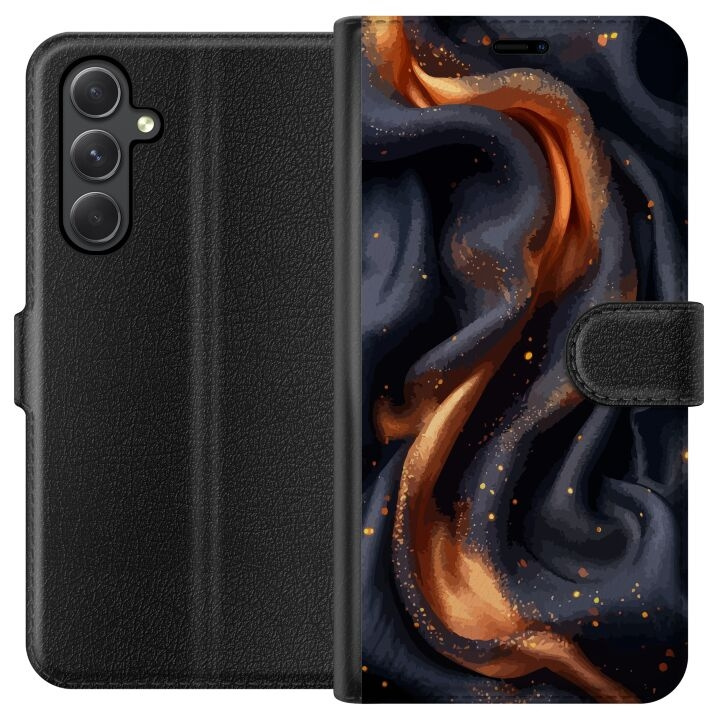 Plånboksfodral till Samsung Galaxy A35 med Eldigt silke motiv i gruppen SMARTPHONE & SURFPLATTOR / Mobilskydd / Samsung hos TP E-commerce Nordic AB (A59364)