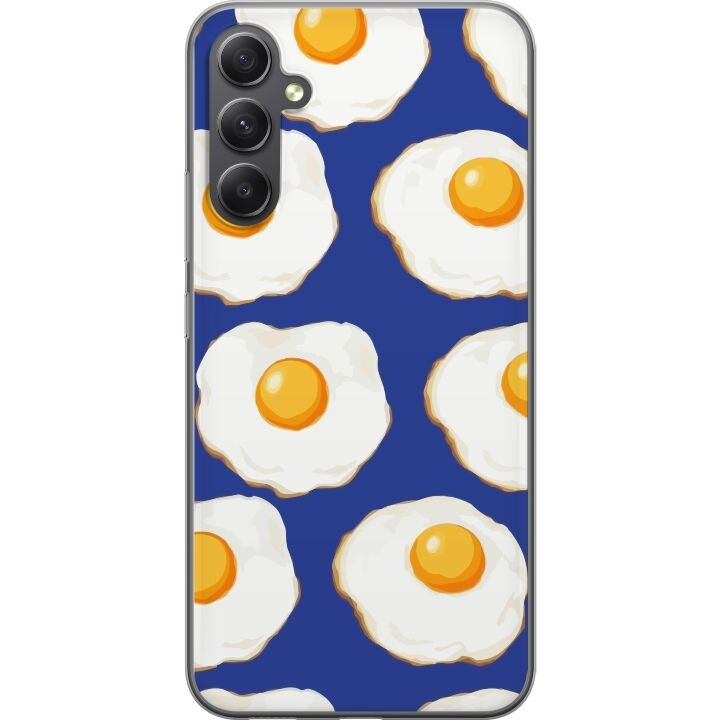 Mobilskal till Samsung Galaxy A35 med Stekta ägg motiv i gruppen SMARTPHONE & SURFPLATTOR / Mobilskydd / Samsung hos TP E-commerce Nordic AB (A59396)