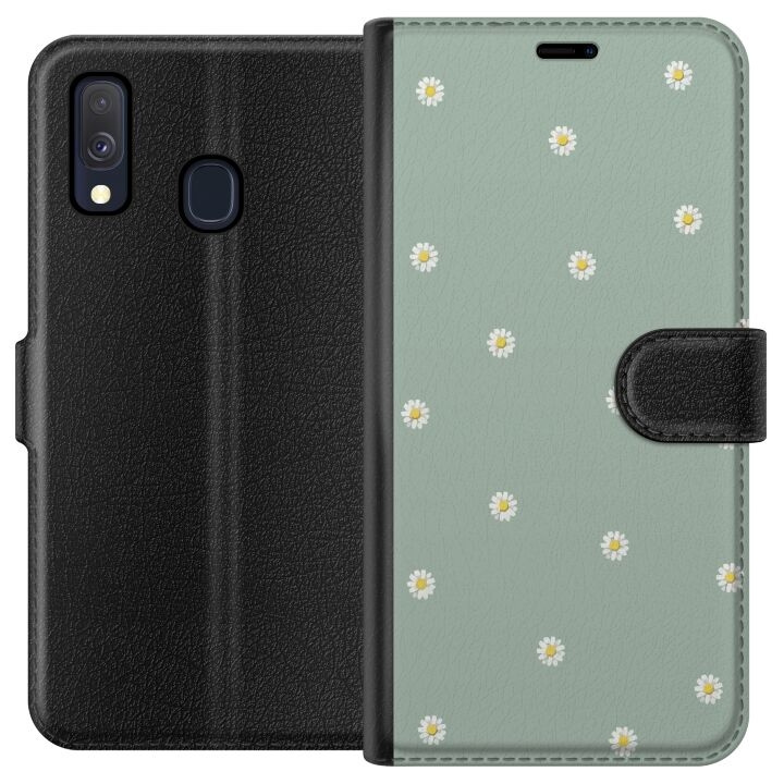 Plånboksfodral till Samsung Galaxy A40 med Prästkragar motiv i gruppen SMARTPHONE & SURFPLATTOR / Mobilskydd / Samsung hos TP E-commerce Nordic AB (A59448)