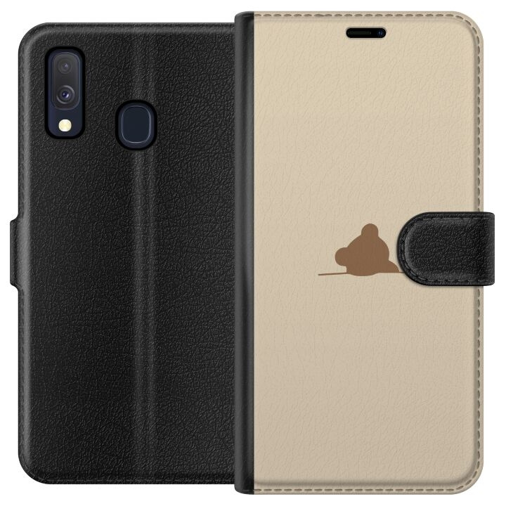 Plånboksfodral till Samsung Galaxy A40 med Nalle motiv i gruppen SMARTPHONE & SURFPLATTOR / Mobilskydd / Samsung hos TP E-commerce Nordic AB (A59464)