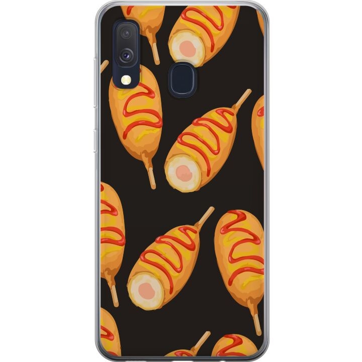 Mobilskal till Samsung Galaxy A40 med Kycklingklubba motiv i gruppen SMARTPHONE & SURFPLATTOR / Mobilskydd / Samsung hos TP E-commerce Nordic AB (A59480)