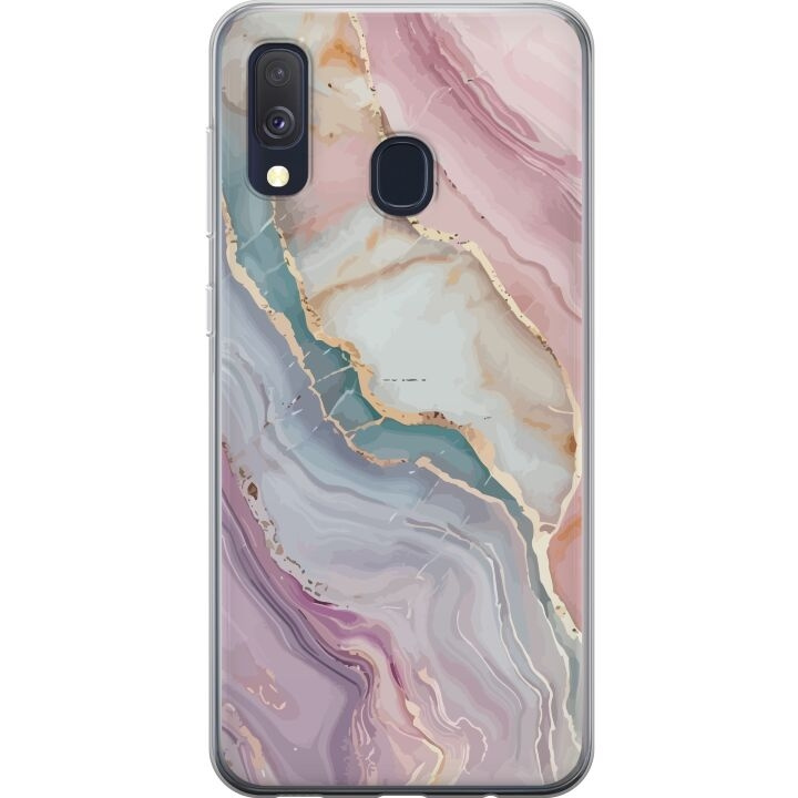 Mobilskal till Samsung Galaxy A40 med Marmor motiv i gruppen SMARTPHONE & SURFPLATTOR / Mobilskydd / Samsung hos TP E-commerce Nordic AB (A59493)