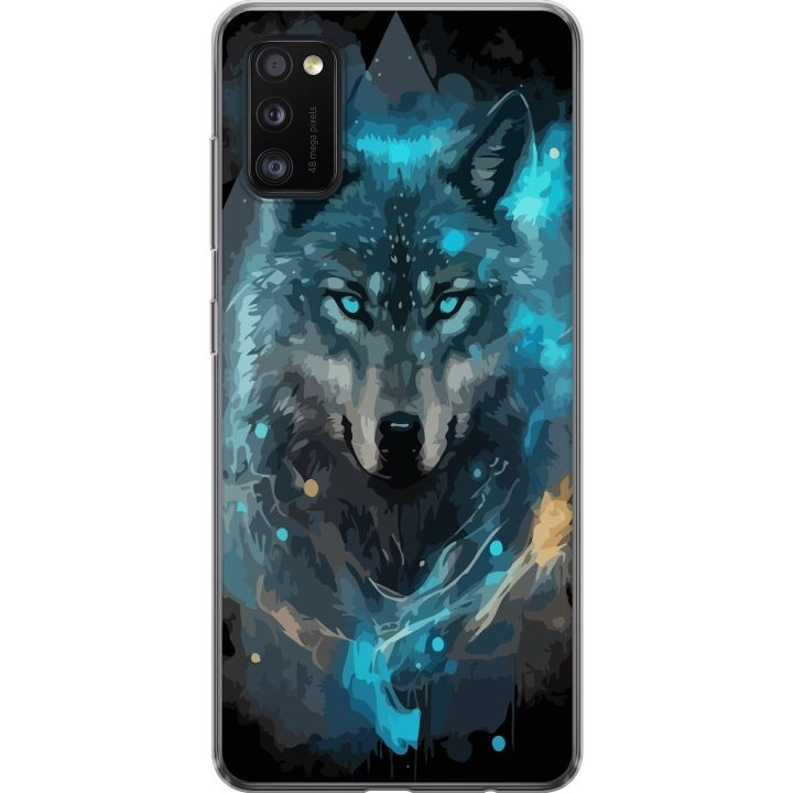 Mobilskal till Samsung Galaxy A41 med Varg motiv i gruppen SMARTPHONE & SURFPLATTOR / Mobilskydd / Samsung hos TP E-commerce Nordic AB (A59530)