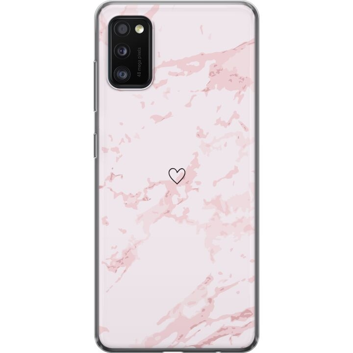 Mobilskal till Samsung Galaxy A41 med Rosa Hjärta motiv i gruppen SMARTPHONE & SURFPLATTOR / Mobilskydd / Samsung hos TP E-commerce Nordic AB (A59548)