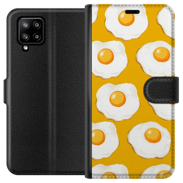 Plånboksfodral till Samsung Galaxy A42 5G med Stekt ägg motiv i gruppen SMARTPHONE & SURFPLATTOR / Mobilskydd / Samsung hos TP E-commerce Nordic AB (A59554)