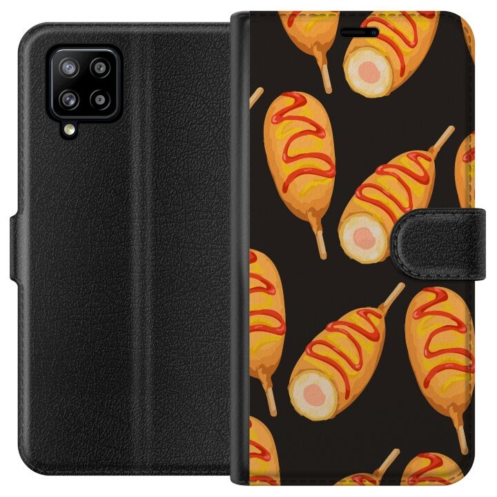 Plånboksfodral till Samsung Galaxy A42 5G med Kycklingklubba motiv i gruppen SMARTPHONE & SURFPLATTOR / Mobilskydd / Samsung hos TP E-commerce Nordic AB (A59561)