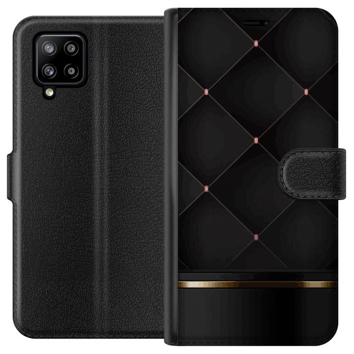 Plånboksfodral till Samsung Galaxy A42 5G med Lyxig linje motiv i gruppen SMARTPHONE & SURFPLATTOR / Mobilskydd / Samsung hos TP E-commerce Nordic AB (A59567)