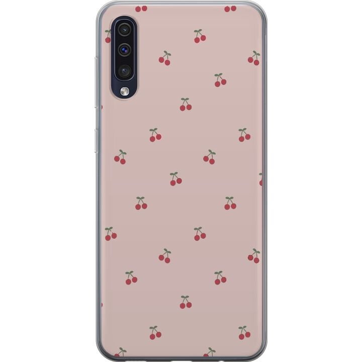 Mobilskal till Samsung Galaxy A50 med Körsbär motiv i gruppen SMARTPHONE & SURFPLATTOR / Mobilskydd / Samsung hos TP E-commerce Nordic AB (A59640)