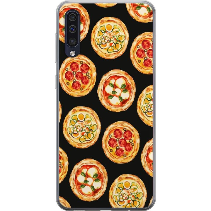 Mobilskal till Samsung Galaxy A50 med Pizza motiv i gruppen SMARTPHONE & SURFPLATTOR / Mobilskydd / Samsung hos TP E-commerce Nordic AB (A59646)