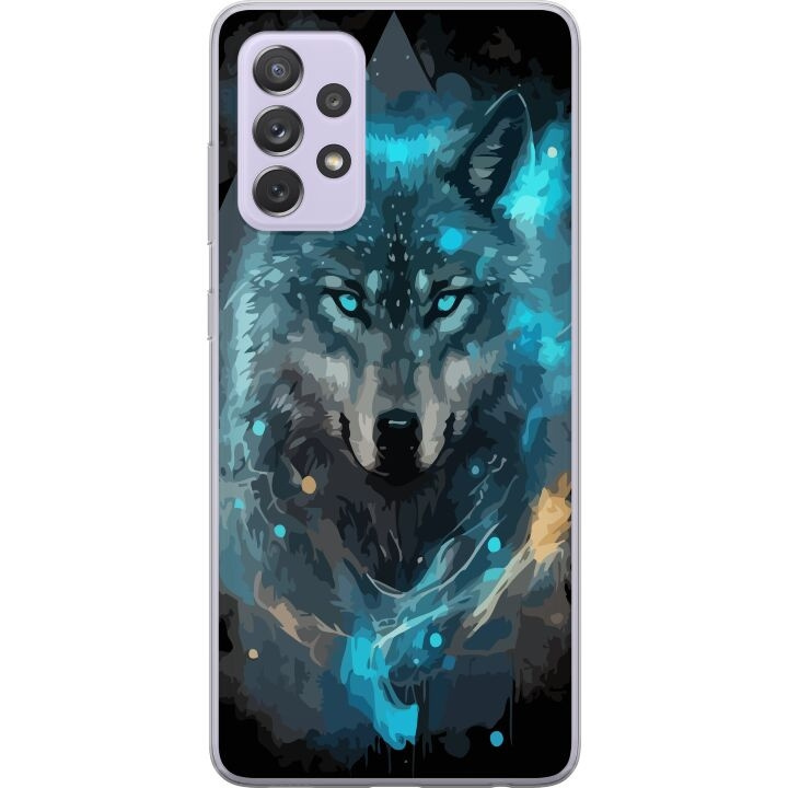 Mobilskal till Samsung Galaxy A52s 5G med Varg motiv i gruppen SMARTPHONE & SURFPLATTOR / Mobilskydd / Samsung hos TP E-commerce Nordic AB (A59800)