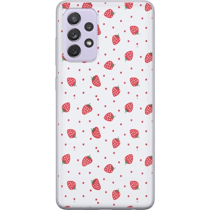 Mobilskal till Samsung Galaxy A52s 5G med Jordgubbar motiv i gruppen SMARTPHONE & SURFPLATTOR / Mobilskydd / Samsung hos TP E-commerce Nordic AB (A59812)