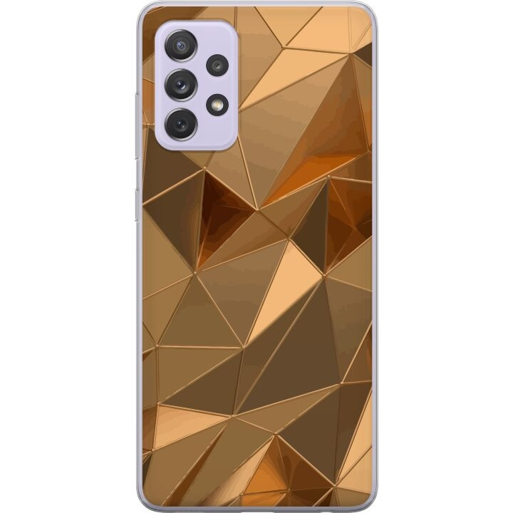Mobilskal till Samsung Galaxy A52s 5G med 3D Guld motiv i gruppen SMARTPHONE & SURFPLATTOR / Mobilskydd / Samsung hos TP E-commerce Nordic AB (A59819)