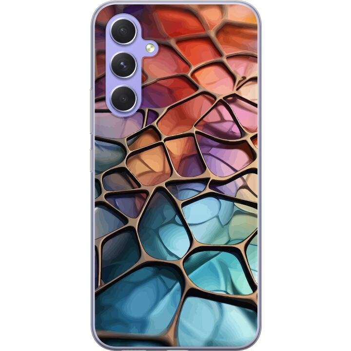 Mobilskal till Samsung Galaxy A54 med Metalliskt mönster motiv i gruppen SMARTPHONE & SURFPLATTOR / Mobilskydd / Samsung hos TP E-commerce Nordic AB (A59913)