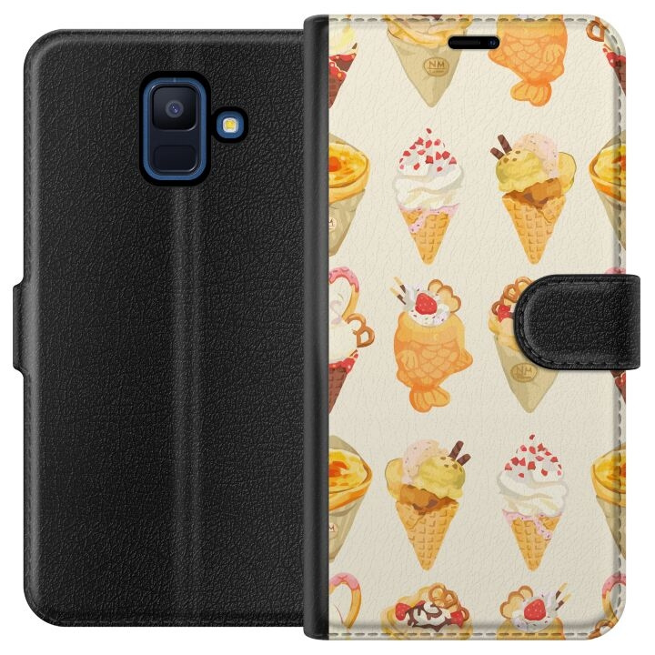 Plånboksfodral till Samsung Galaxy A6 (2018) med Glassigt motiv i gruppen SMARTPHONE & SURFPLATTOR / Mobilskydd / Samsung hos TP E-commerce Nordic AB (A59968)
