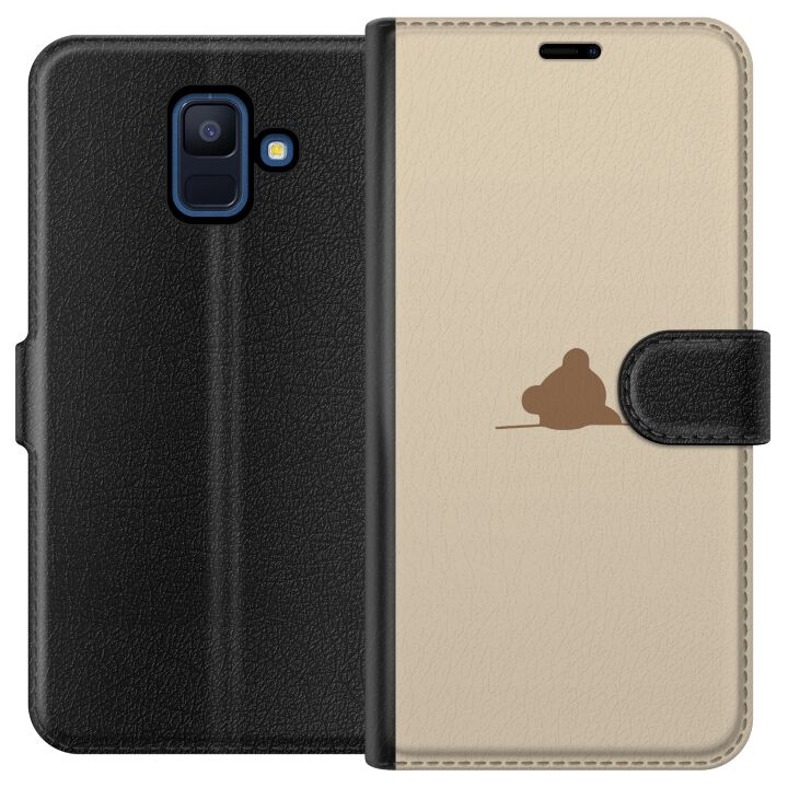 Plånboksfodral till Samsung Galaxy A6 (2018) med Nalle motiv i gruppen SMARTPHONE & SURFPLATTOR / Mobilskydd / Samsung hos TP E-commerce Nordic AB (A59977)
