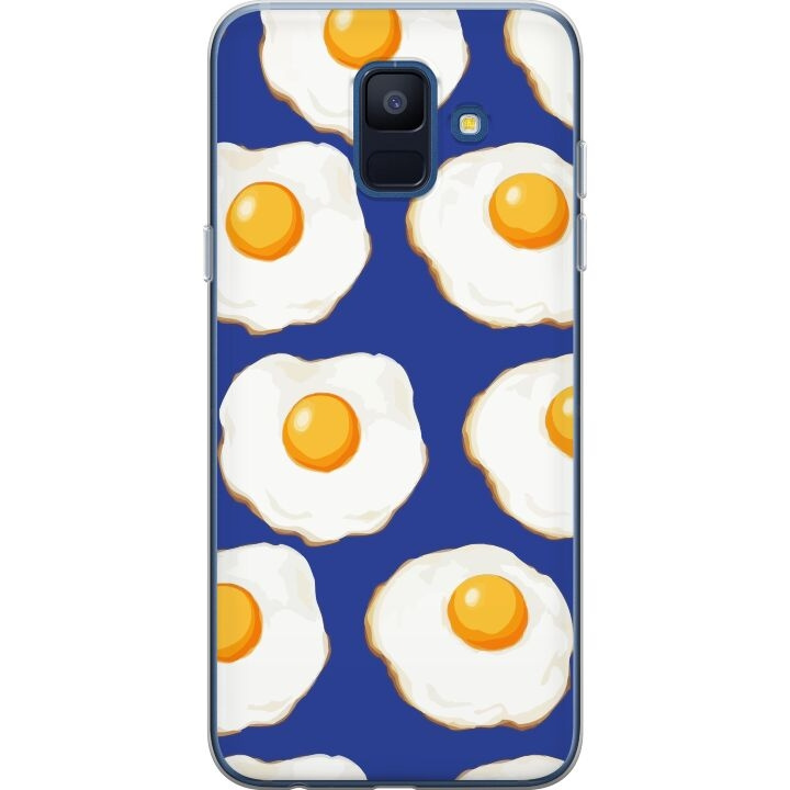Mobilskal till Samsung Galaxy A6 (2018) med Stekta ägg motiv i gruppen SMARTPHONE & SURFPLATTOR / Mobilskydd / Samsung hos TP E-commerce Nordic AB (A59990)