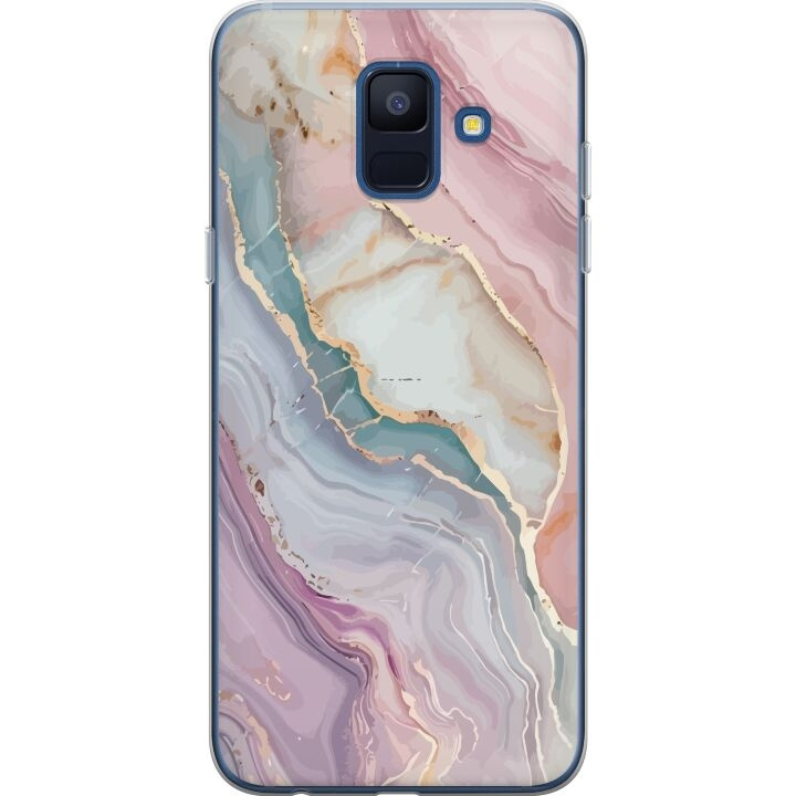 Mobilskal till Samsung Galaxy A6 (2018) med Marmor motiv i gruppen SMARTPHONE & SURFPLATTOR / Mobilskydd / Samsung hos TP E-commerce Nordic AB (A60006)