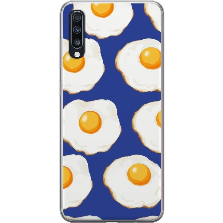 Mobilskal till Samsung Galaxy A70 med Stekta ägg motiv i gruppen SMARTPHONE & SURFPLATTOR / Mobilskydd / Samsung hos TP E-commerce Nordic AB (A60017)
