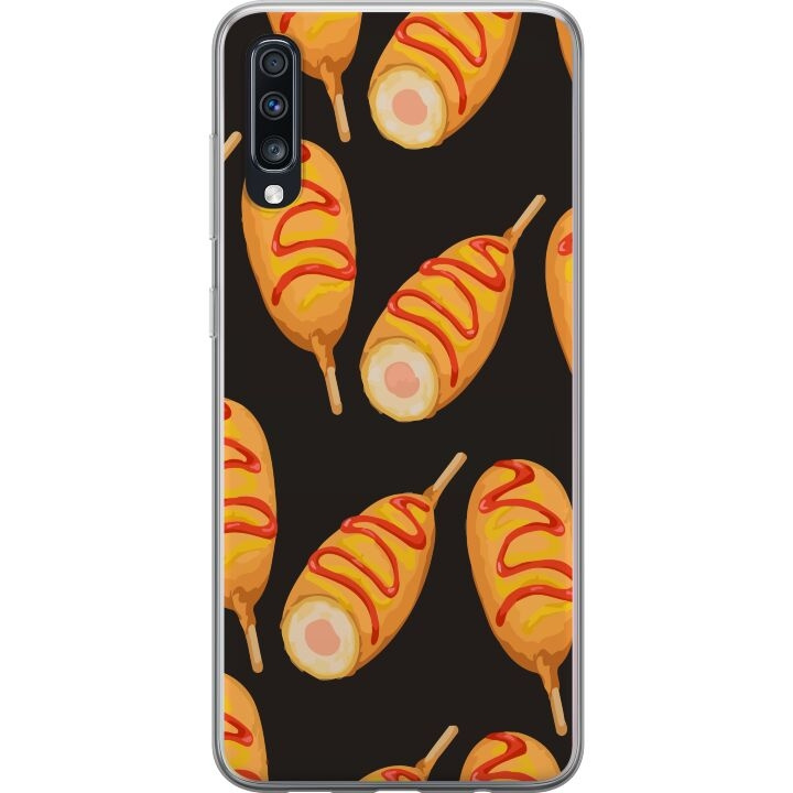 Mobilskal till Samsung Galaxy A70 med Kycklingklubba motiv i gruppen SMARTPHONE & SURFPLATTOR / Mobilskydd / Samsung hos TP E-commerce Nordic AB (A60020)