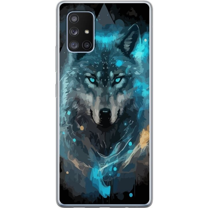 Mobilskal till Samsung Galaxy A71 5G med Varg motiv i gruppen SMARTPHONE & SURFPLATTOR / Mobilskydd / Samsung hos TP E-commerce Nordic AB (A60097)