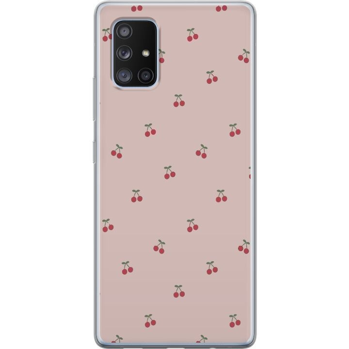Mobilskal till Samsung Galaxy A71 5G med Körsbär motiv i gruppen SMARTPHONE & SURFPLATTOR / Mobilskydd / Samsung hos TP E-commerce Nordic AB (A60099)