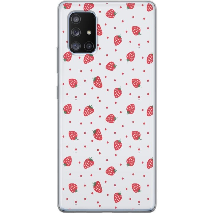 Mobilskal till Samsung Galaxy A71 5G med Jordgubbar motiv i gruppen SMARTPHONE & SURFPLATTOR / Mobilskydd / Samsung hos TP E-commerce Nordic AB (A60109)